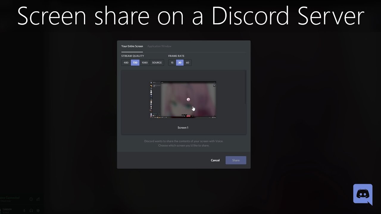 Screen Share on discord