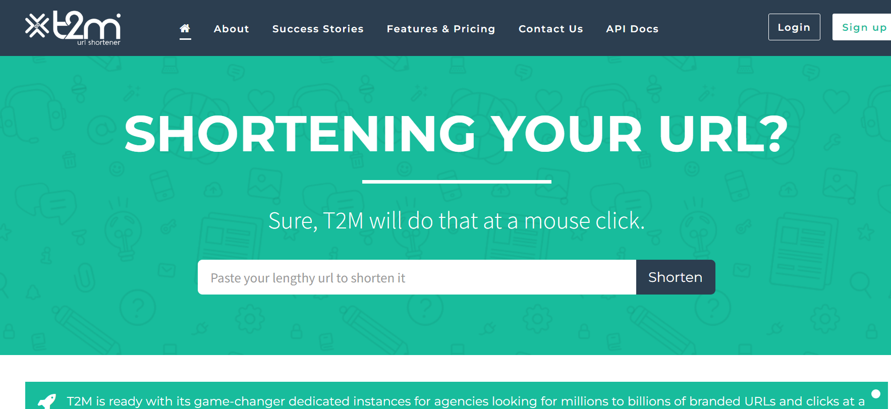 T2M URL shortener