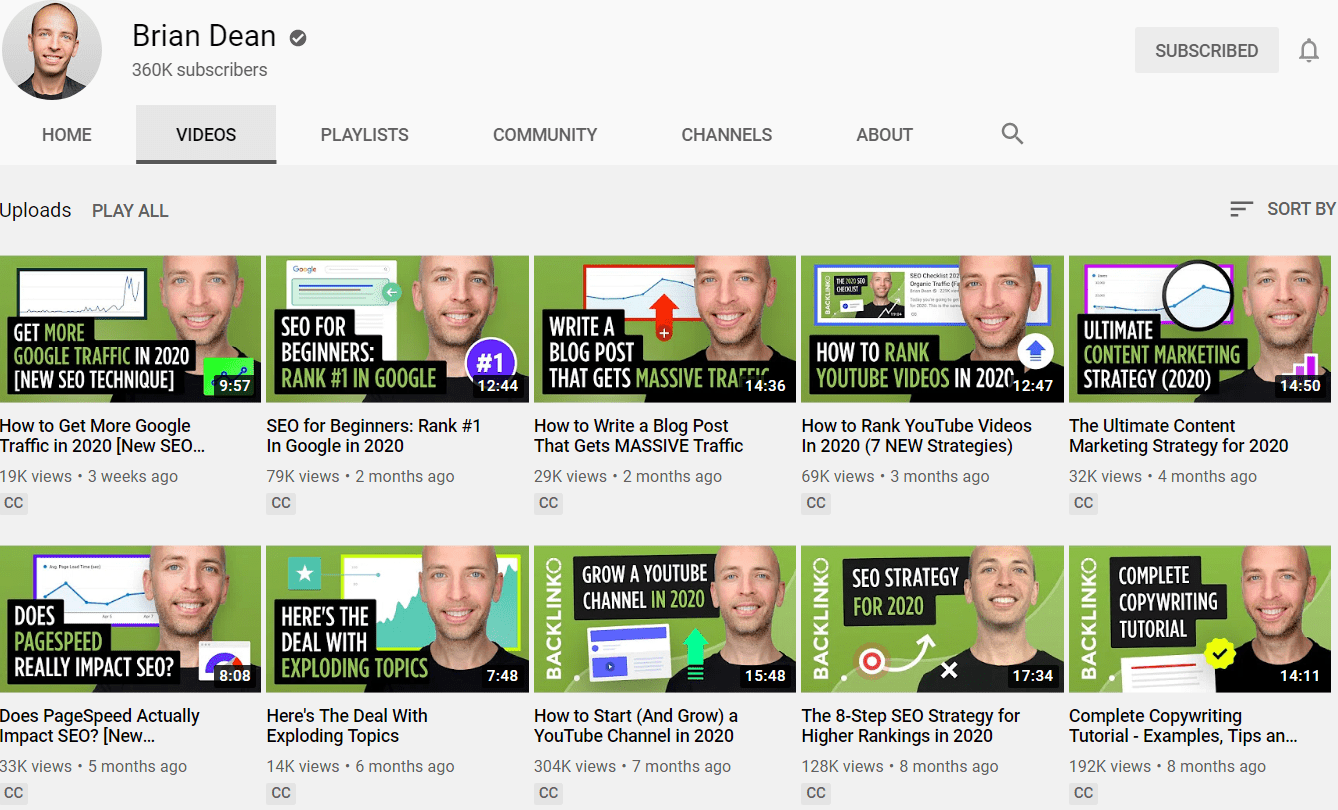 YouTube Thumbnail Image Consistency