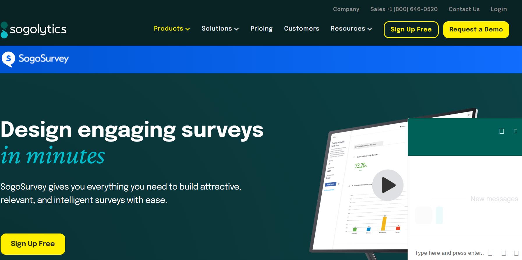 Sogosurvey online survey software