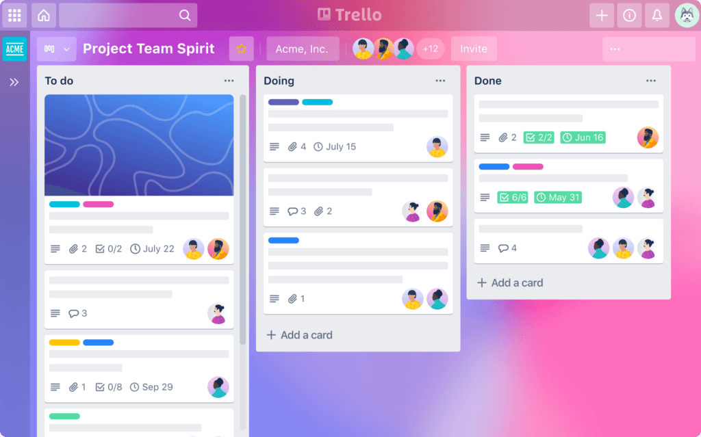 trello productivity app