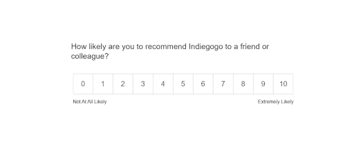 Indiegogo Customer Satisfaction Survey